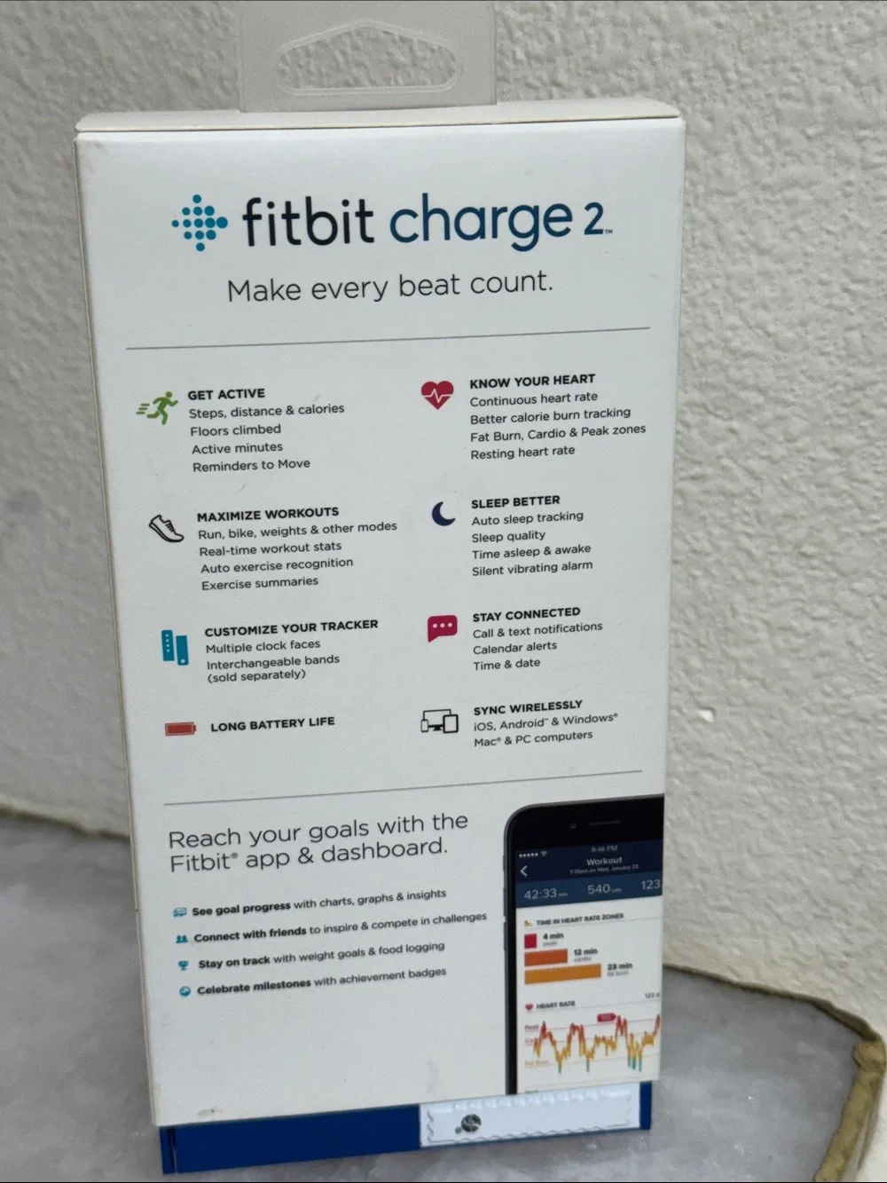 fitbit Charge 2 Fitness Wristband - Purple